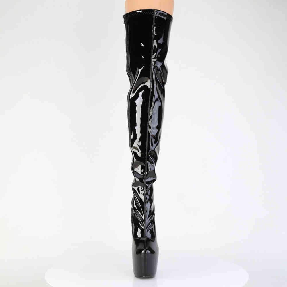 Pleaser - JUBILANT-3000 Plateau overknee Laarzen - Zwart